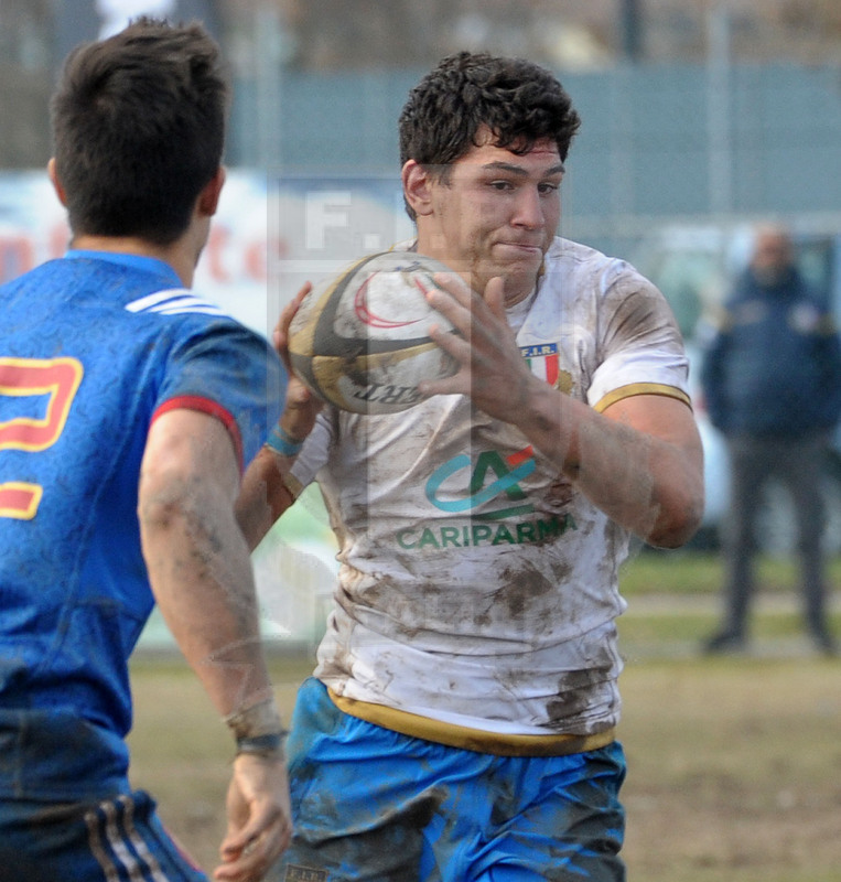Test match U18, Badia Polesine 24/02/2018, Italia U18 v Francia U18, Davide Goldin.