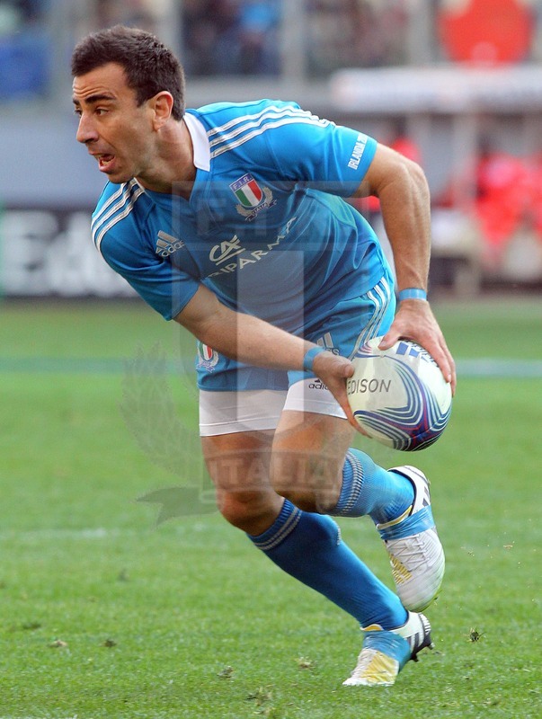 Sei Nazioni 2013, Roma, stadio Olimpico 16/03/2013, Italia v Irlanda, Luciano Orquera.