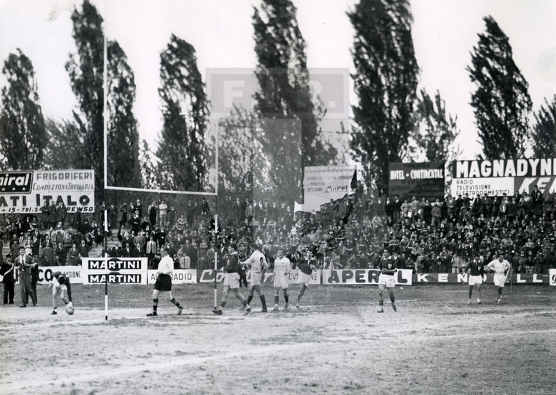 Coppa Europa Fira, Treviso, stadio Milani 19/04/1960, Italia v Francia,