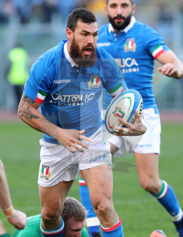 Guinness Sei Nazioni 2019, Round 3, Roma, stadio Olimpico 24/02/2019, Italia v Irlanda, jaiden Hayward.Foto Daniele Resini/Fotosportit