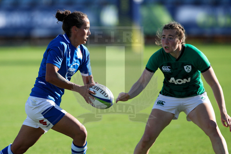 Rugby World Cup 2021 Women, Qualifier, Parma, stadio Lanfranchi 19/09/2021, Italia Donne v Scozia Donne, Manuela Furlan attacca la linea. Foto Roberto Bregani/Fotosportit