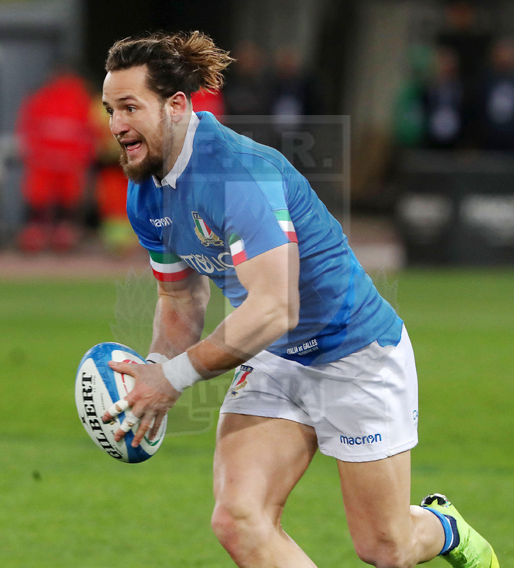Guinness Sei Nazioni 2019, Round 2, Roma, Stadio Olimpico 09/02/2019, Italia v Galles, Michele Campagnaro. Foto Daniele Resini/Fotosportit