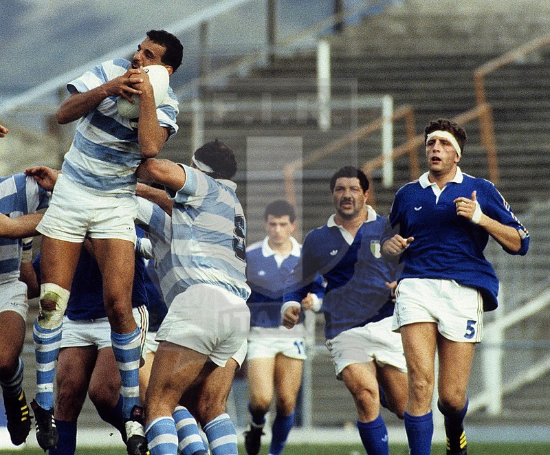 Rugby World Cup 1987, Pool 3, Christchurch, Lancaster Park 28/05/1987, Argentina v Italia, Foto Daniele Resini/Fotosportit