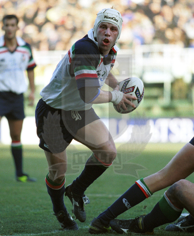 Lloyds TSB Sei Nazioni 2000, Round 1, Roma, stadio Flaminio 05/02/2000, Italia v Scozia, Alessandro Troncon. Foto Daniele Resini/Fotosportit