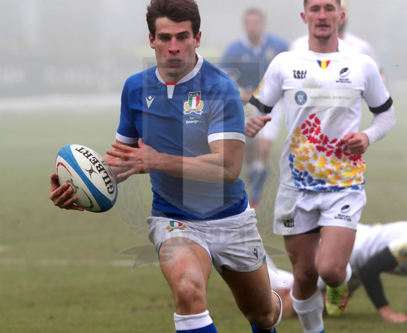 Test match, Parma, stadio Lanfranchi 18/12/2021, Italia Emergenti v Romania, Giulio Bertaccini. Foto Daniele Resinii/Fotosportit