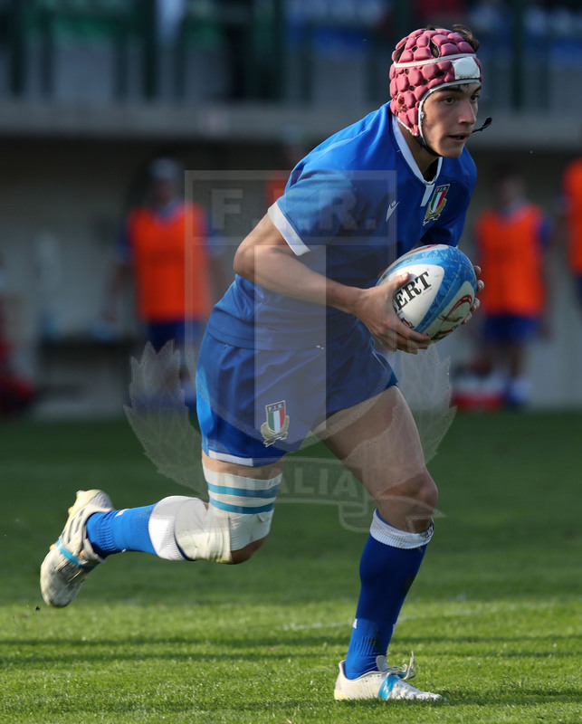 Test match U18, Trviso, stadio di Monigo, Italia U18 v Irlanda U18, Lorenzo Casilio. Foto Daniele Resini/Fotosportit