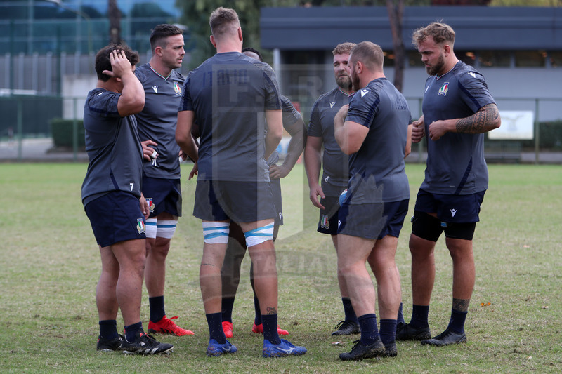Autumn Nations Cup, Italia v Nuova Zelanda, Roma, Centro Coni Giulio Onesti 05/11/2021, team run della Nazionale Maggiore,