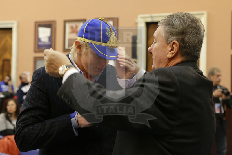 Cerimonia di consegna dei Caps alle atlete delle Nazionali femminili, Roma, salone d\