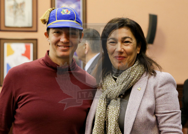 Cerimonia di consegna dei Cap alle atlete delle Nazionali femminili, Roma, salone d\