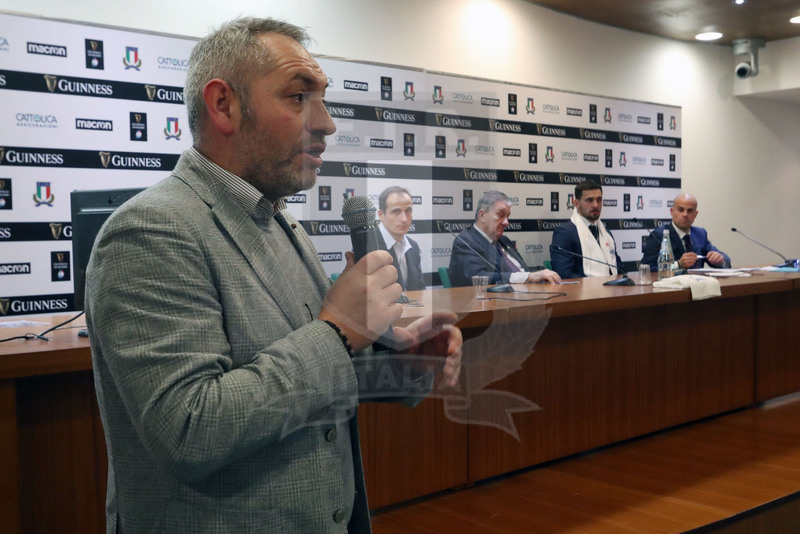 Roma, Stadio Olimpico 09/02/2019, conferenza stampa di presentazione e sigla dell’accordo Fir-Telethon,