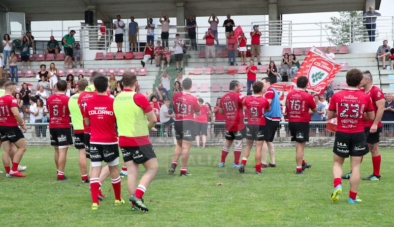 Rugby, Finale Serie A, Piacenza, Stadio Beltrametti, 9/06/2019, SITAV Lyons Piacenza v HSB Rugby Colorno. I giocatori dell\