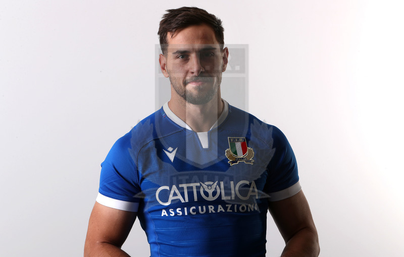 Guinness Sei Nazioni 2021, Roma, Centro Coni Giulio Onesti 29/01/2021, raduno della Nazionale maggiore, ritratti e nuovi profili di atleti e staff, Mattia Bellini.