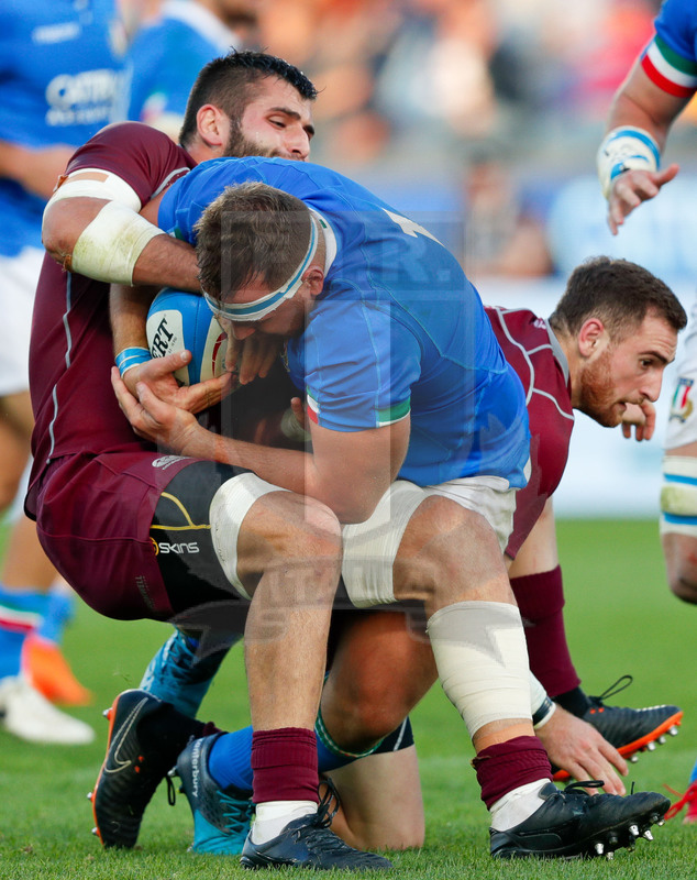 Cattolica Test Match 2018, Firenze, stadio Artemio Franchi 10/11/2018, Italia v Gorgia, Andrea Lovotti difende palla. Foto Daniele Resini/Fotosportit