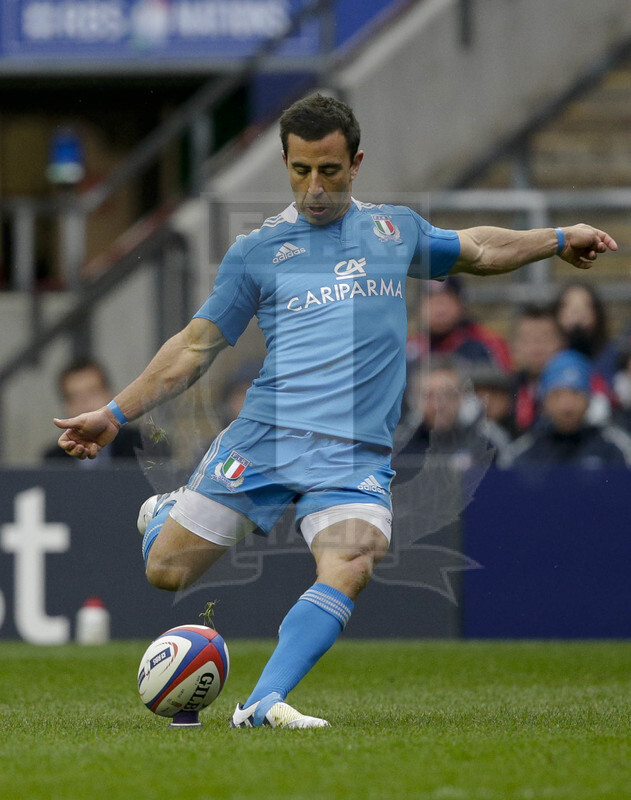 RBS 6 Nazioni 2013, Londra, Twickenham Stadium, 10-03-2013, Inghilterra v Italia. Luciano Orquera alla trasformazione
