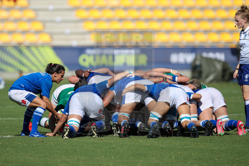 Rugby World Cup 2021 Women, Qualifier, Parma, stadio Lanfranchi 19/09/2021, Italia Donne v Scozia Donne, introduzione in mischia di Sara Barattin. Foto Roberto Bregani/Fotosportit