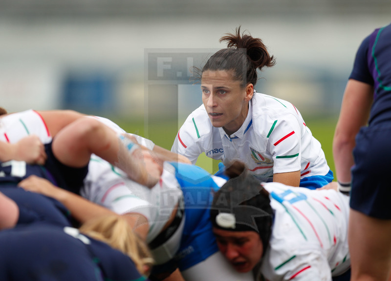Test Match Donne Novembre 2018, Calvisano (BS), Pata Stadium, 4-11-2018, Italia Femminile v Scozia Femminile. Sara Barattin controlla l\