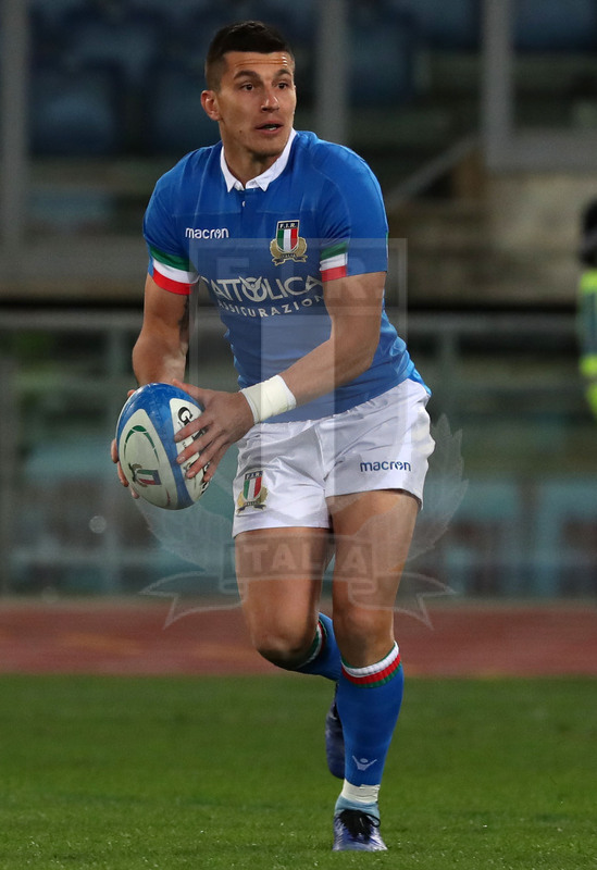 Guinness Sei Nazioni 2019, Round 2, Roma, Stadio Olimpico 09/02/2019, Italia v Galles, Tommaso Allan. Foto Daniele Resini/Fotosportit