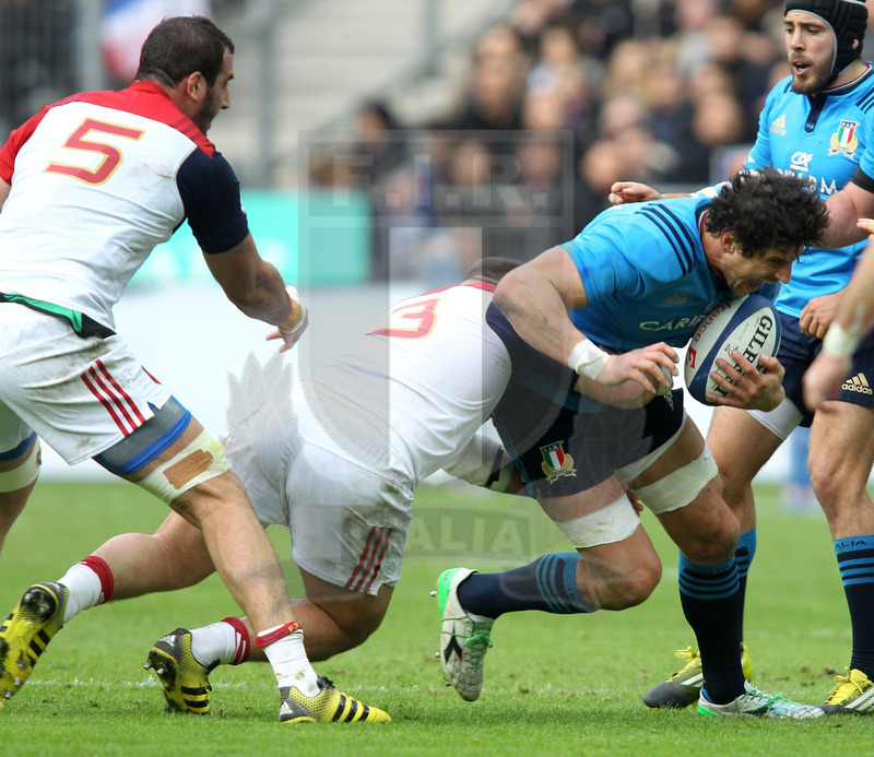 Rbs Sei Nazioni 2016, round 1, Parigi, Stade de France 06/02/2016, Francia v Italia, Alessandro Zanni. Foto Daniele Resini/Fotosportit