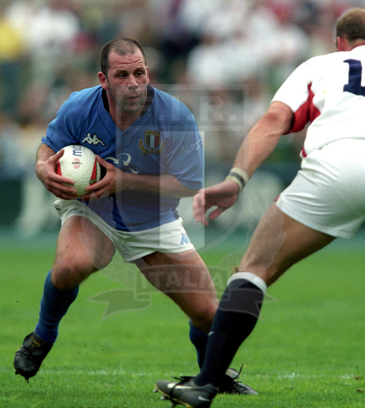 Rbs Sei Nazioni 2002, Roma, stadio Flaminio 07/04/2002, Italia v Inghilterra, Alessandro Troncon. Foto Daniele Resini/Fotosportit