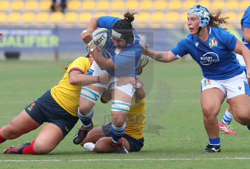 Rugby World Cup 2021 Women, Qualifier, Parma, stadio Lanfranchi 25/09/2021, Italia Donne v Spagna Donne, Ilaria Arrighetti con Gaia Maris in sostegno. Foto Daniele Resini/Fotosportit
