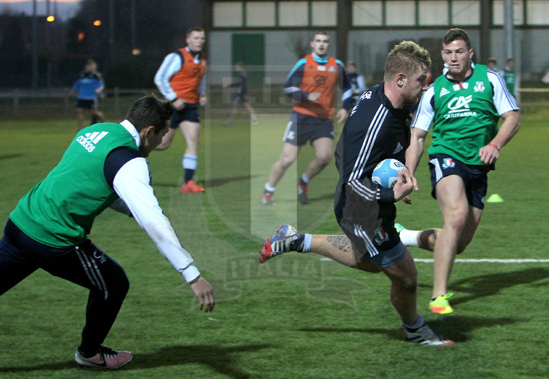 Rbs Sei Nazioni, raduno della Nazionale U20, Parma 24/01/2017, allenamento,