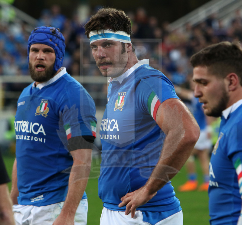 Cattolica Test Match 2018, Firenze, stadio Artemio Franchi 10/11/2018, Italia v Gorgia, Marco Fuser con Budd e Pasquali. Foto Daniele Resini/Fotosportit