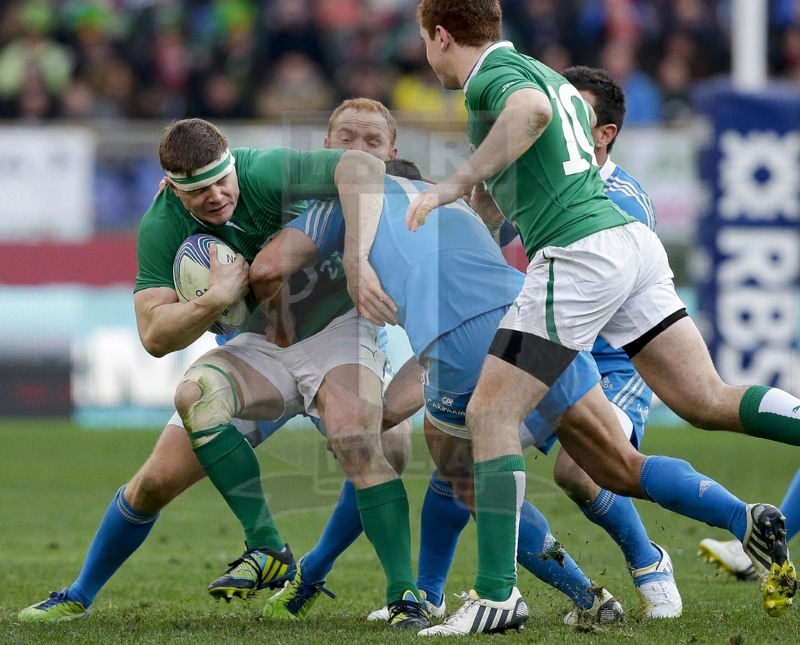 RBS 6 Nazioni 2013, Roma, Stadio Olimpico, 16-03-2013, Italia v Irlanda. Brian O\