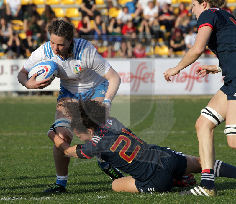 RBS Sei Nazioni Donne 2017, Parma, stadio Sergio Lanfranchi 12/03/2017, Italia Donne v Francia Donne, Valeria Fedrighi. Foto Daniele Resini/Fotosportit