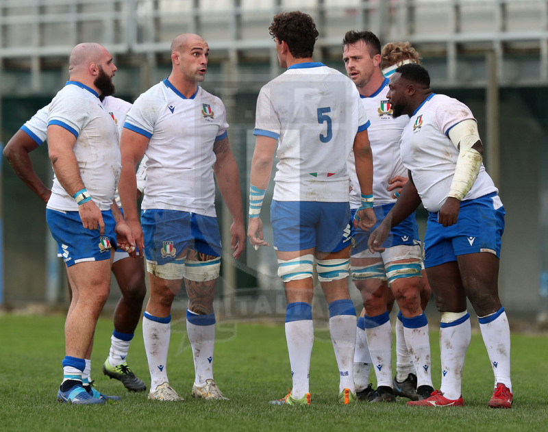 Nazionale A, Test Match 2021, Padova, stadio Plebiscito 14/11/2021, Italia A v Uruguay, avanti azzurri a confronto. Foto Daniele Resini/Fotosportit