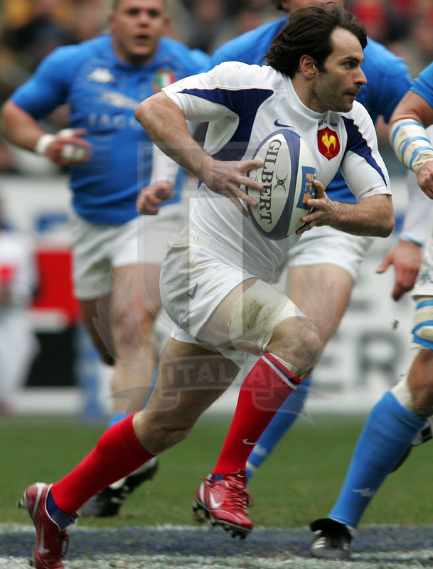 Sei Nazioni 2006, Parigi, Stade de France 25/02/2006, Christophe Dominici . Foto Daniele Resini/Fotosportit,