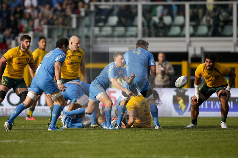 Cariparma Test Match 2013, Torino, Stadio Olimpico, 9-11-2013, Italia v Australia. Alberto Di Bernardo apre l\