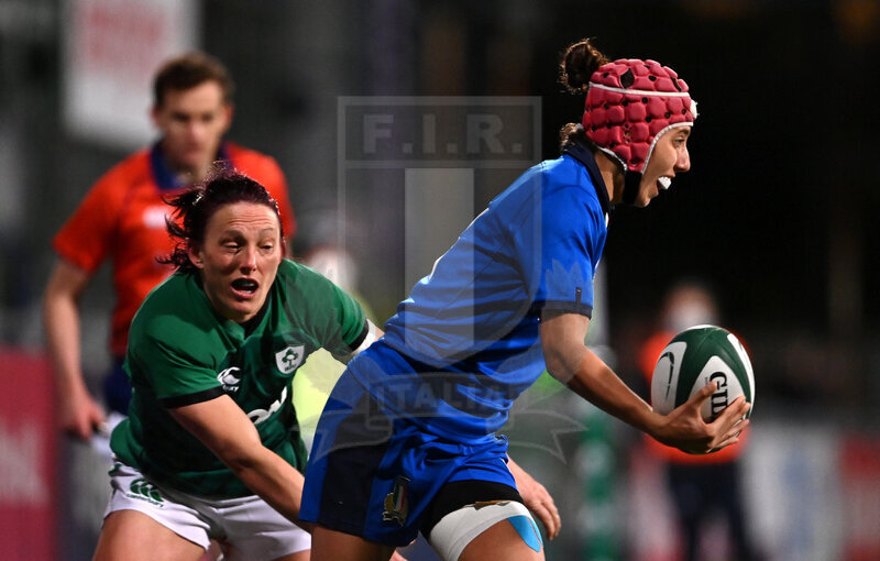 Sei Nazioni 2020 Donne, Round 4, Dublino, Donnibrook, Energia Park 24/10/2020, Irlanda Donne v Italia Donne, Vittoria Ostuni-Minuzzi. Foto Brendan Moran/Fotosportit