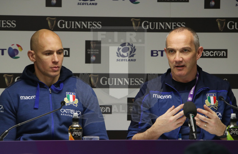 Guinness Sei Nazioni 2018, Round 1, Edimburgo, Murrayfield 02/02/2019, Scozia v Italia, conferenza stampa post partita con Conor O\