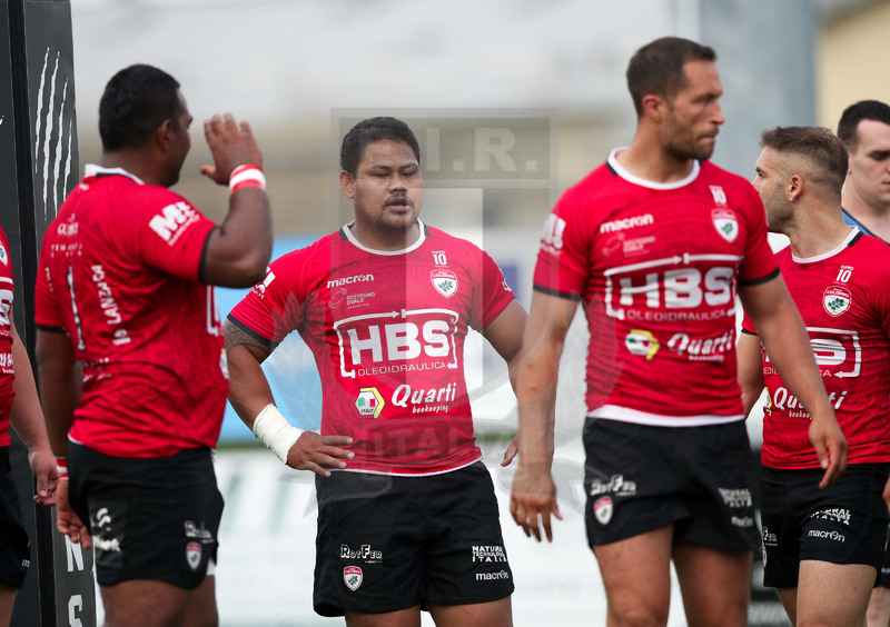 Rugby, Finale Serie A, Piacenza, Stadio Beltrametti, 9/06/2019, SITAV Lyons Piacenza v HSB Rugby Colorno. La delusione dei giocatori dell\