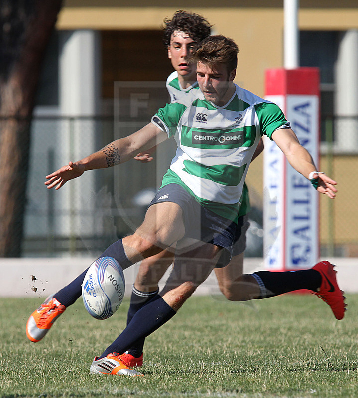 Campionato italiano U18, Finale, Bologna 08/06/2012,Treviso v Colorno, Luca Sperandio al calcio tattico.