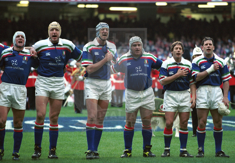 Lloyds TSB Sei Nazioni 2000, Round 2, Cardiff, Millennium Stadium 19/02/2000, Galles v Italia, Azzurri all\