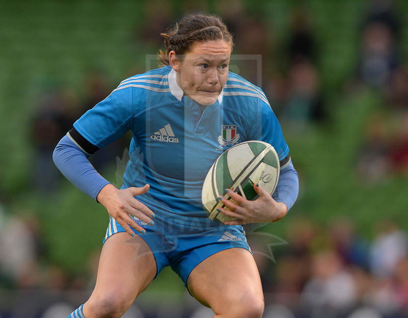 Sei Nazioni femminile 2014, Dublino, Aviva Stadium, 08-03-2014, Irlanda v Italia, Veronica Schiavon, foto: Massimiliano Pratelli