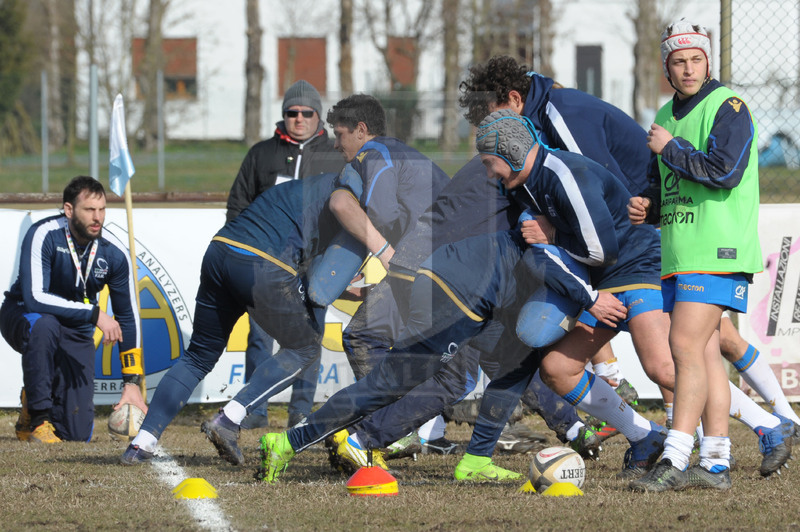 Test match U18, Badia Polesine 24/02/2018, Italia U18 v Francia U18, warm up.