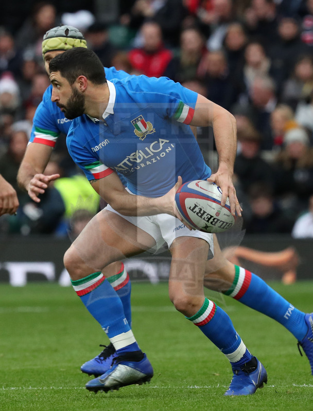 Guinness Sei Nazioni 2019, Round 4, Londra, Twickenham 09/03/2019, Inghilterra v Italia, Tito Tebaldi. Foto Daniele Resini/Fotosportit