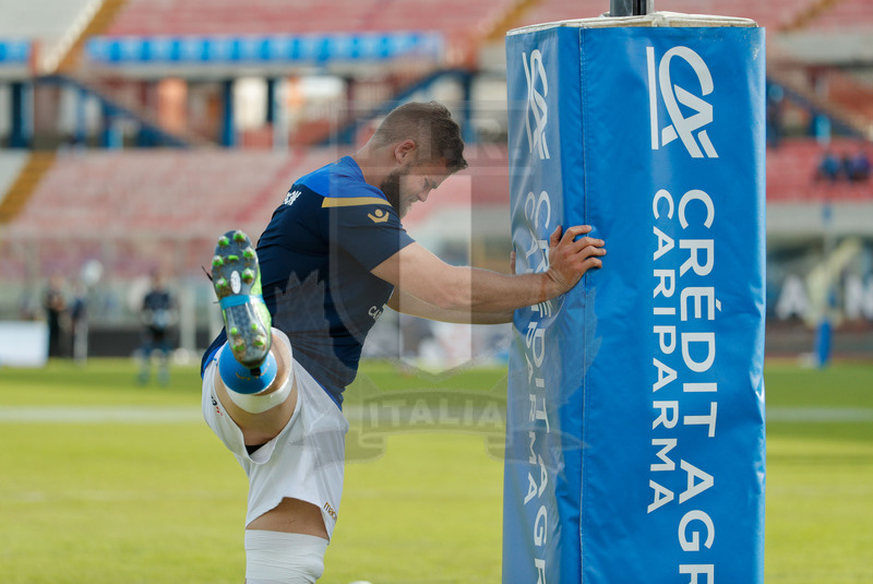 Credit Agricole Cariparma Test Match 2017, Catania, Stadio Massimino, 11-11-2017, Italia v Fiji. Dean Budd durante il warm-up. Foto: Roberto Bregani / Fotosportit