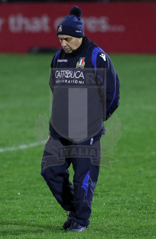 Guinness Sei Nazioni U20 2019, Round 4, Bedford, Goldington Road 08/03/2019, Inghilterra U20 v Italia U20, warm-up, Stephen Aboud. Foto Daniele Resini/Fotosportit
