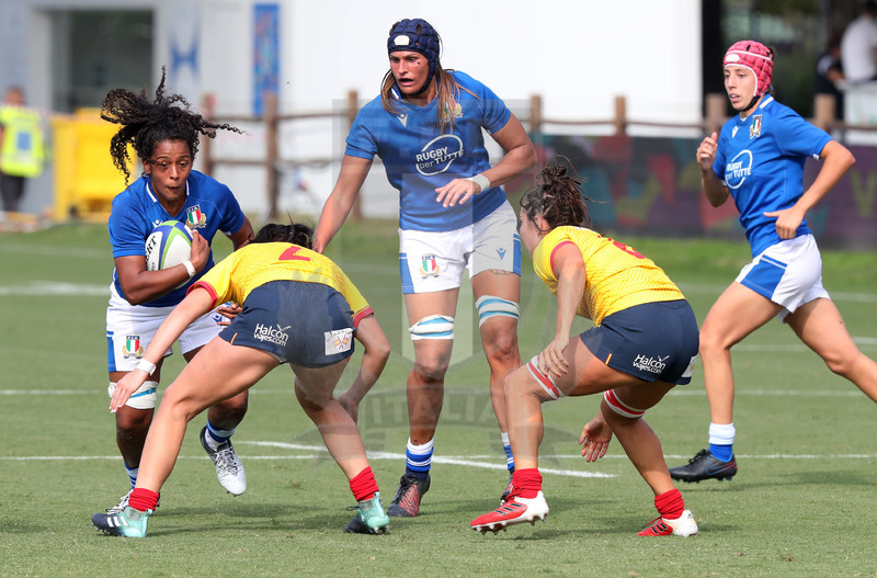 Rugby World Cup 2021 Women, Qualifier, Parma, stadio Lanfranchi 25/09/2021, Italia Donne v Spagna Donne.Foto Daniele Resini/Fotosportit