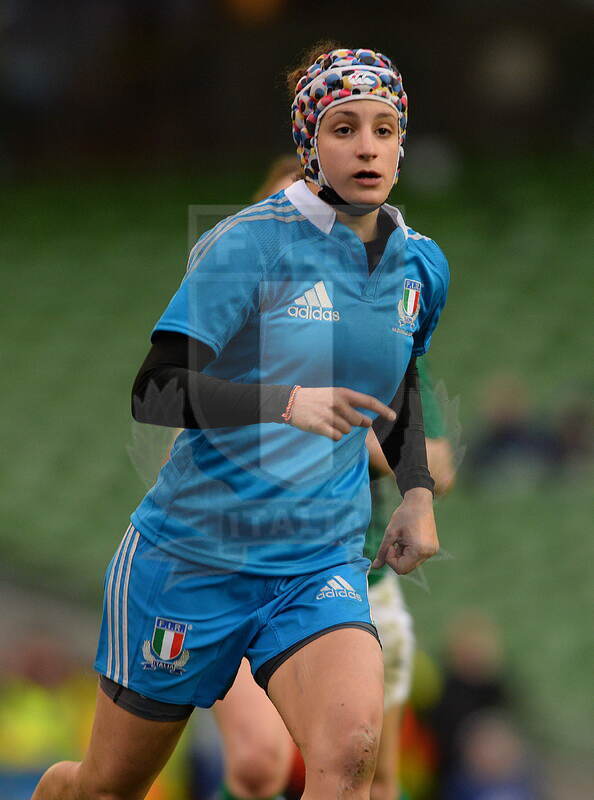 Sei Nazioni femminile 2014, Dublino, Aviva Stadium, 08-03-2014, Irlanda v Italia, Michela Sillari, foto: Massimiliano Pratelli