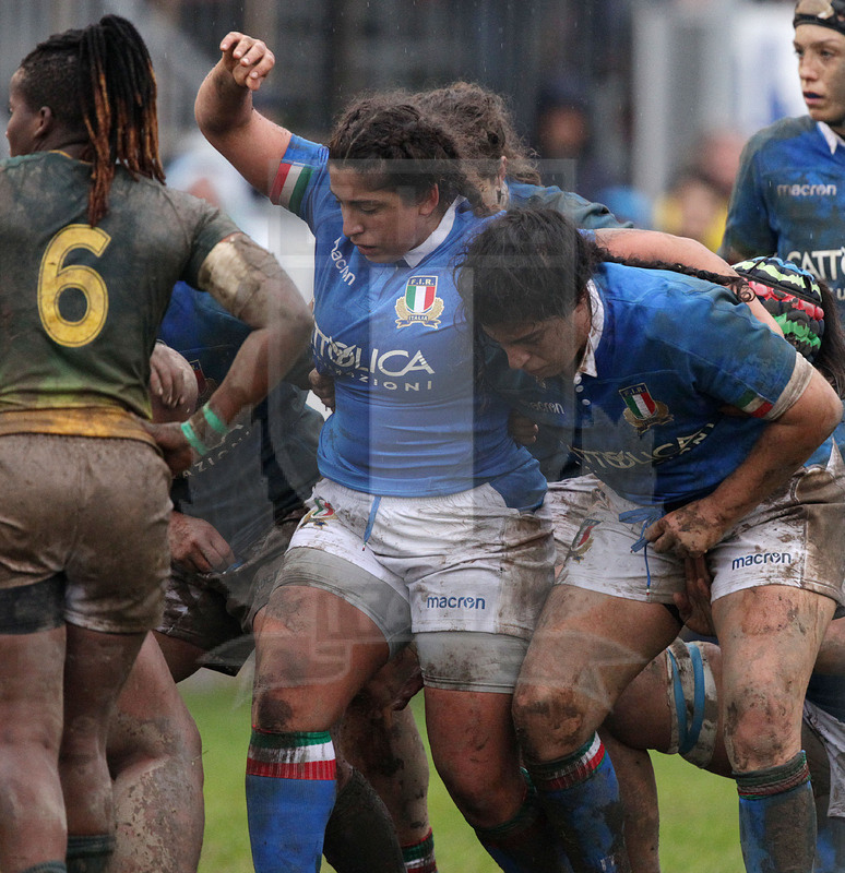 Cattolica Test Match Donne, Prato, stadio Chersoni 25/11/2018, Italia Donne v Sudafrica Donne, Silvia Turani e Gaia Giacomoli in chiusa. Foto Daniele Resini/Fotosportit
