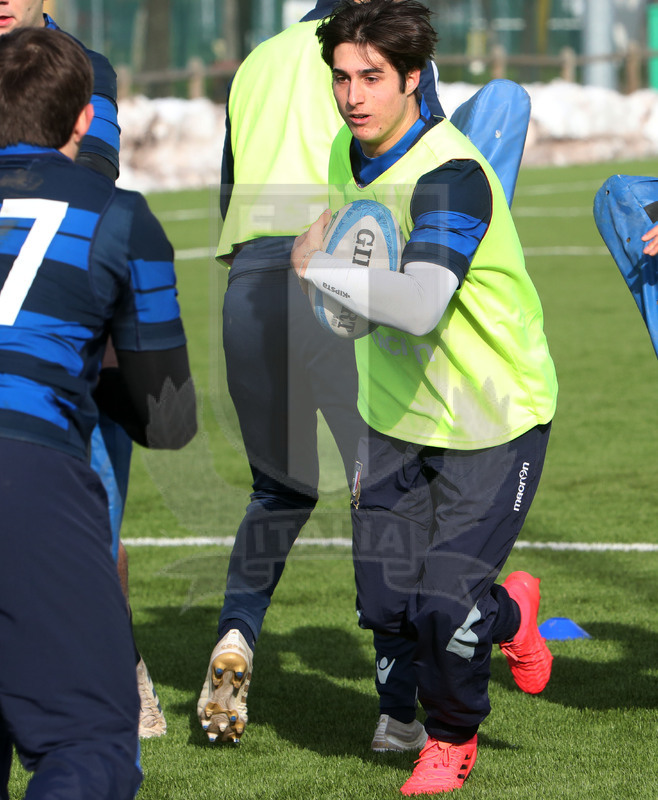 Sei Nazioni 2021, Parma, Cittadella del Rugby 12/01/2021, raduno della Nazionale U20, sessione di allenamento,