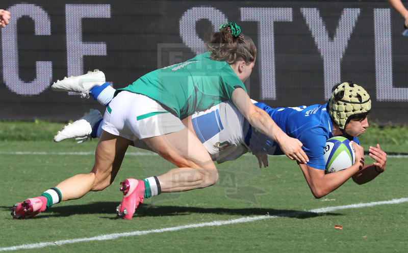 Rugby World Cup 2021 Women, Qualifier, Parma, stadio Lanfranchi 19/09/2021, Italia Donne v Irlanda Donne, la meta di Beatrice Rigoni. Foto Daniele Resini/Fotosportit