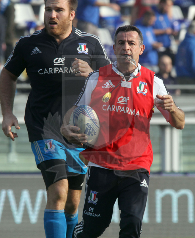 Cariparma test match 2013, Torino, stadio Olimpico, 9 novembre 2013, Italia v Australia, Philippe Berot e Cittadini.