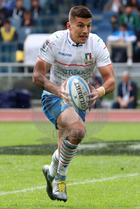 Guinness Sei Nazioni 2019, Round 5, Roma, stadio Olimpico 16/03/2019, Italia v Francia, Tommaso Allan. Foto Daniele Resini/Fotosportit