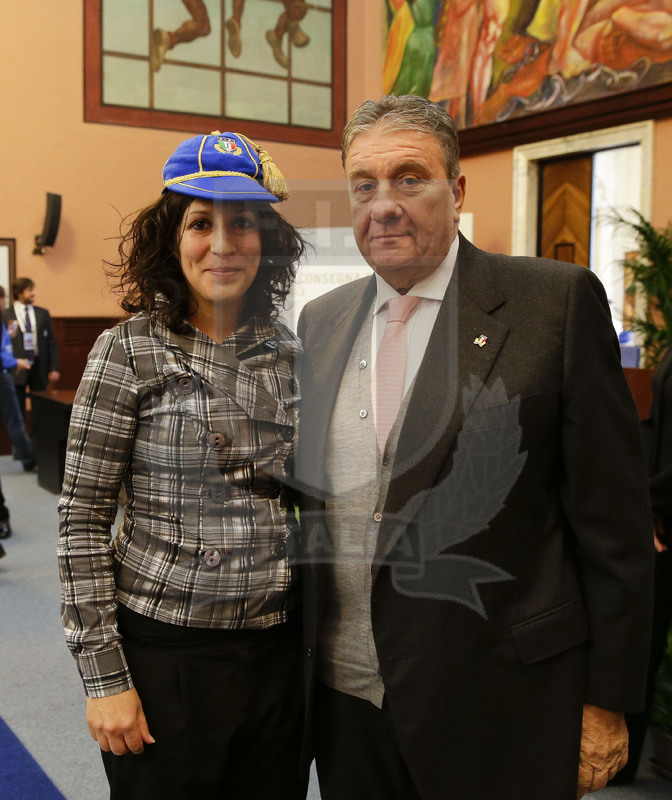 Cerimonia di consegna dei Cap alle atlete delle Nazionali femminili, Roma, salone d\