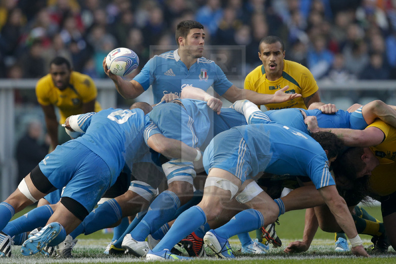 Cariparma Test Match 2013, Torino, Stadio Olimpico, 9-11-2013, Italia v Australia. Edoardo Gori si lamenta con l\